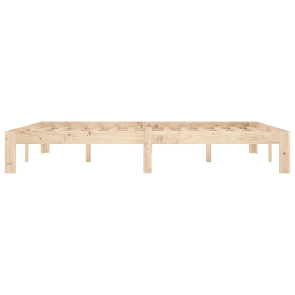 Solid Pine Wood Bed 160x200 Cm