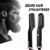 3 In 1 Hot Comb Hair Straightener Electric Beard Straightening Comb Negative Ion Hair Styling Brush