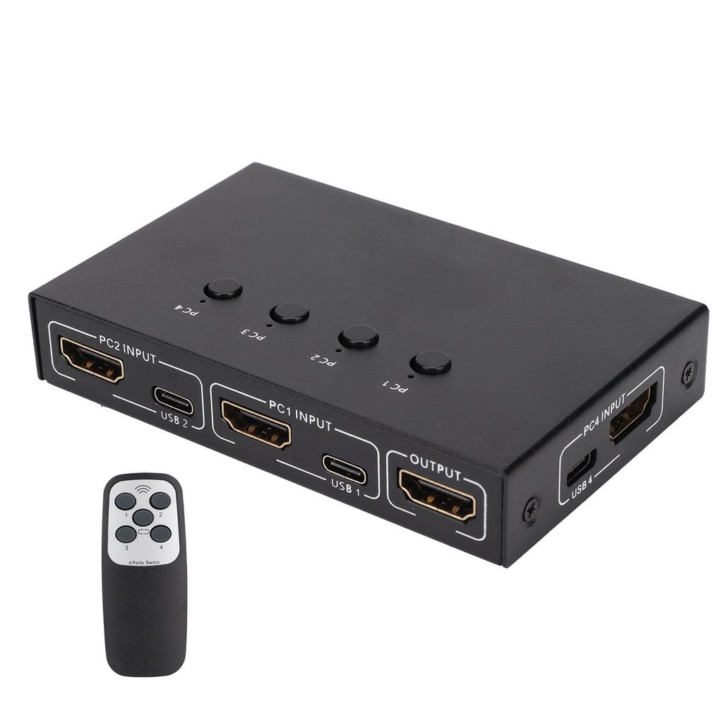 4K HD Multimedia Interface KVM Switch 4 in 1 Out HD Multimedia Interface KVM Splitter Switcher für