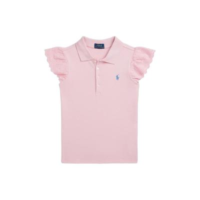 Polo T-Shirt SS24 Logo-Stickerei Einfarbige Ärmellose Sommer-Kinderoberteile Garden-Pink CWPOKNIG8020463-650