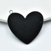Large Peach Heart Resin Pendant Keychain - DIY Jewelry Accessory