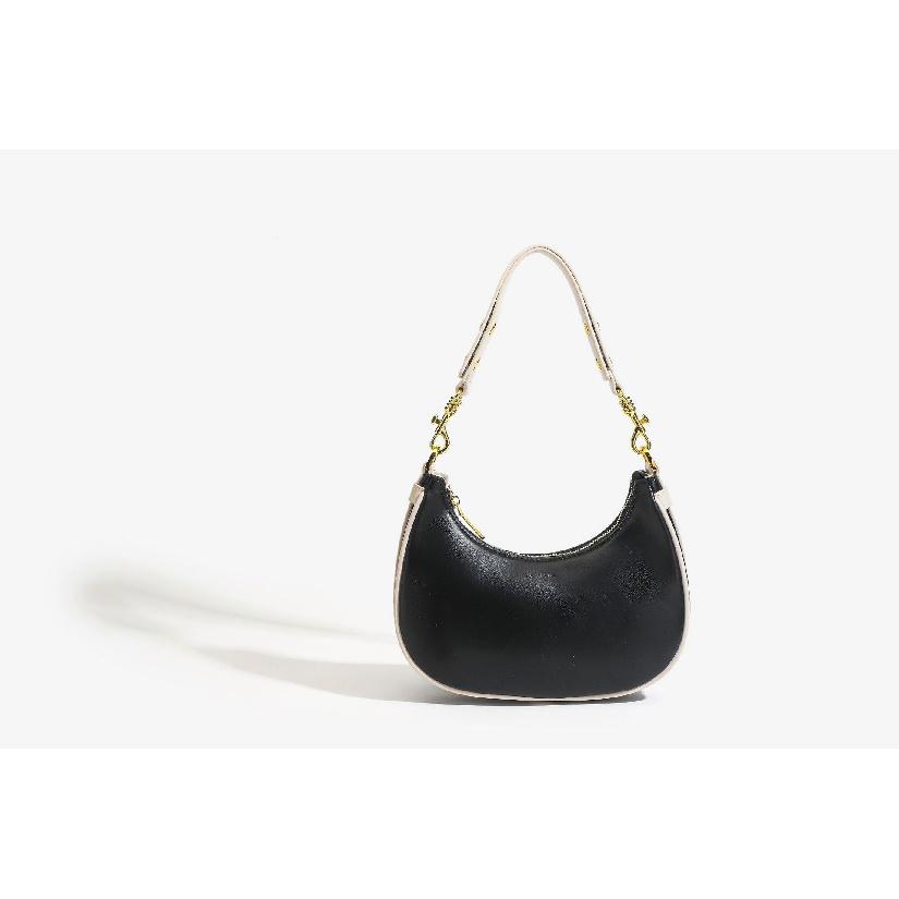 2024 Spring/Summer New Niche Design High-Quality Crescent Bag Fashionable Versatile Handbag Shoulder Crossbody Underarm Bag Default чёрный