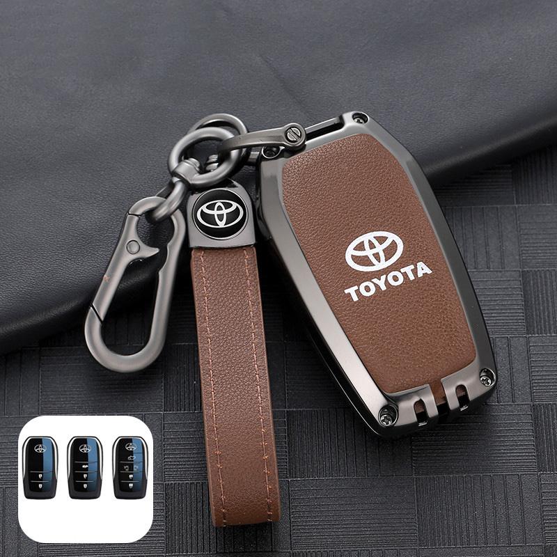 Car Key Case For Toyota 86 Camry Corolla Crown Highlander Rav4 Alphard Vellfire Venza Yaris Prado Hilux Fortuner Land Cruiser