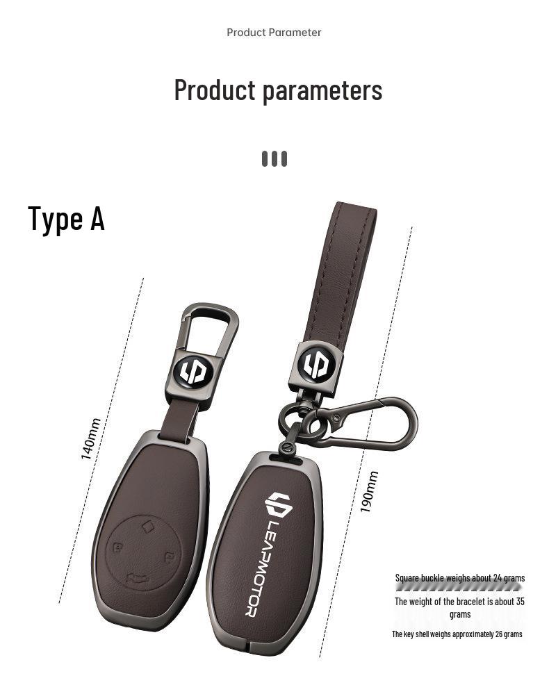 Leapmotor T03 2021 Key Case: Protective Shell for C11 and TS01 Remote, Women's Version