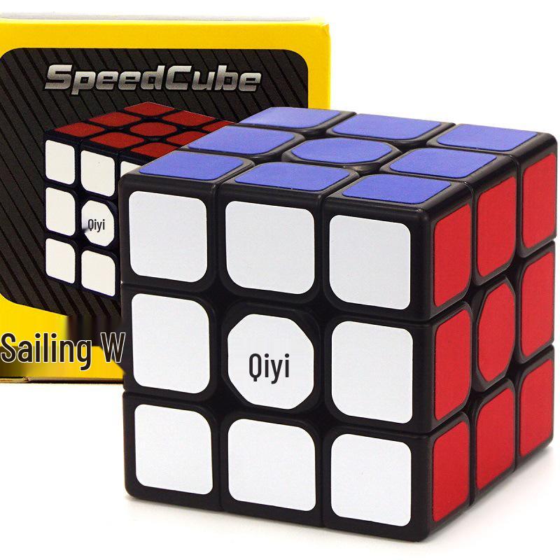 Qiyi Rubik s Cube Set: Warrior 3x3, 2x2, 4x4, 5x5, Pyramid, Skewb, Warlord Magnetic Timer Educational Toy Combo.
