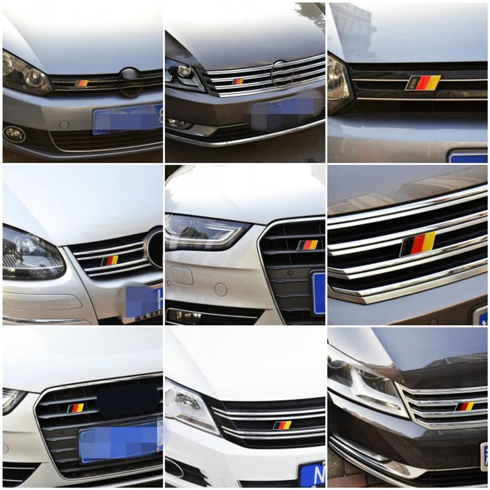 Universal Car Sticker German Flag Emblem Badge Emblem Deutsch Bumper Front Grille Auto Decal