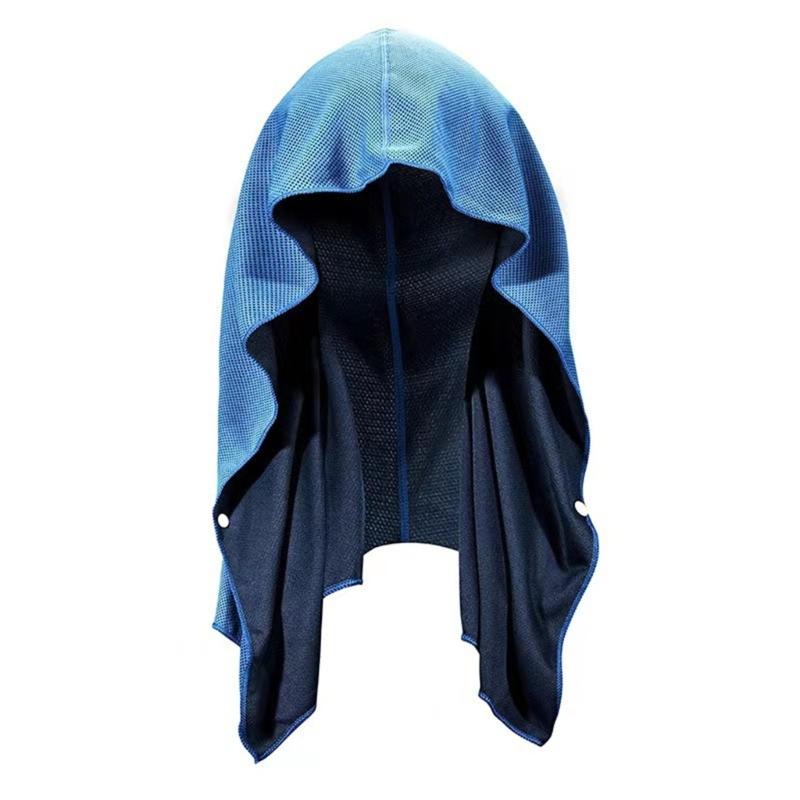 Cooling Hoodie Towel Cooling Neck Wrap Sport Head Towel Sports Towel for Outdoor Activity Rapid Drying and Absorbent