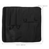 Black Oxford Cloth Waterproof Knife Storage Bag With Internal Partition Roll Case Kitchen Holder Cutlery Ganizer Travel