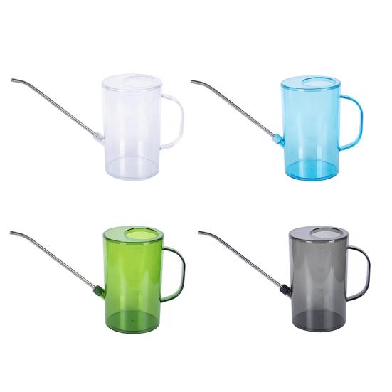 2L Przezroczna konewka ze stali nierdzewnej z długim dzióbkiem Ręczna konewka do podlewania