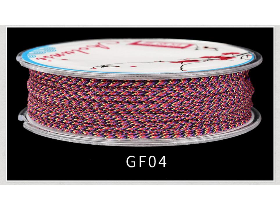 0.9mm Gold Color Hand-Woven Bracelet Rope for DIY Tassels