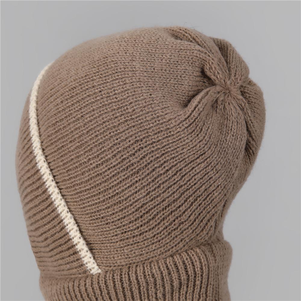 Hat Women'S Winter Mask Scarf One-Piece Hat Mom Plush Thick Wool Hat Cycling Warm Windproof Hat