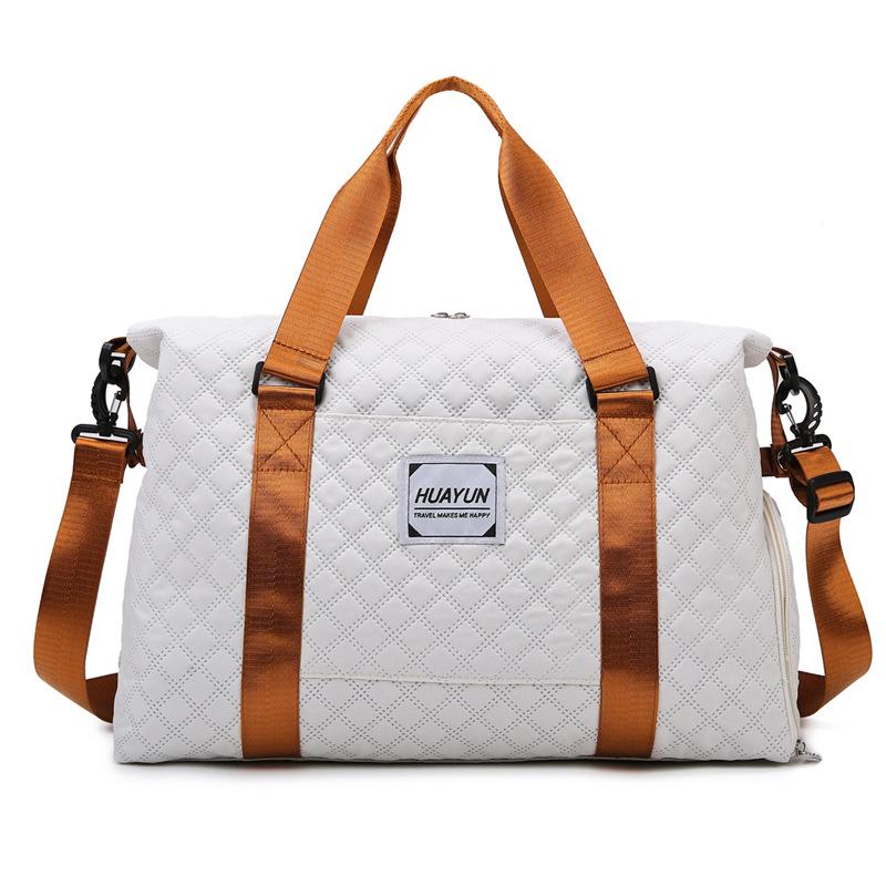 Casual travel bag Short-haul rhombus messenger handbag Large-capacity fitness bag Waiting for delivery Boarding storage Luggage bag