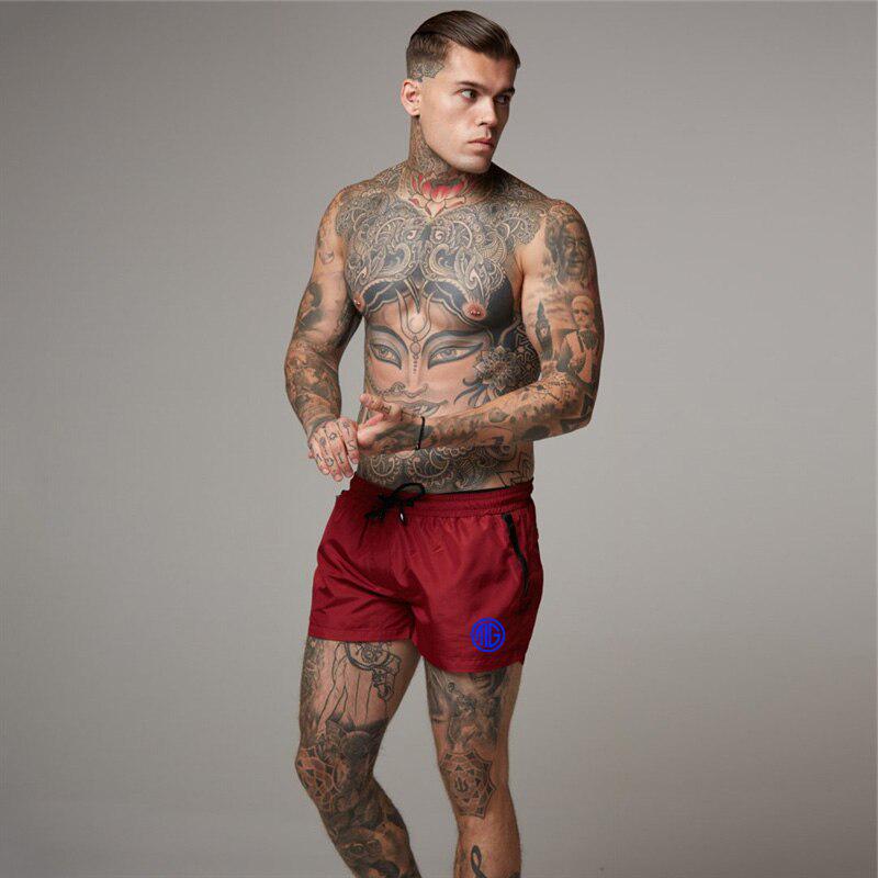 Muscleguys Summer Fitness Gyms Shorts Muscle guys Breathable Comfortable Shorts Men Workout Running Short Pants Sportwear Shorts