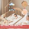 Baby Bed Bell Toy Holder Crib Bed Bell Wooden Bracket Baby Mobile Hanging Rattles Toy Holder Decorative Accessories Arm Bracket