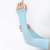 Sunscreen Ice Sleeves UV Resistant Summer Outdoor Sleeves Simple Solid Color Arm Protection Ice Silk Sleeves Long Pattern