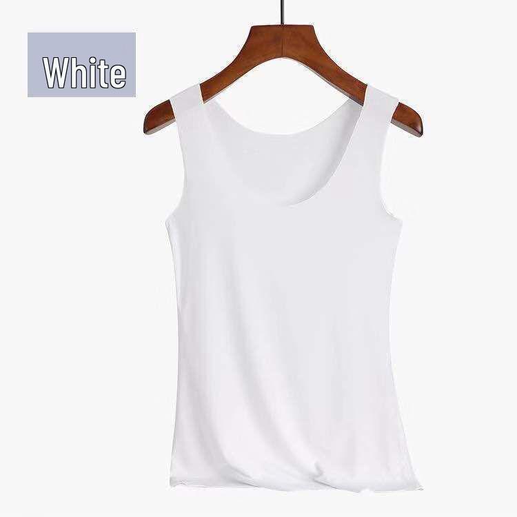 Women's Seamless Slim-Fit Modal Camisole – Plus Size Solid Color Spring/Summer Outerwear Base Layer