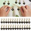 1PC Love Keychain Creativity Heart Shaped Design DIY Party Metal Gift 26 English Letters Keychain Marker Lobster Buckle