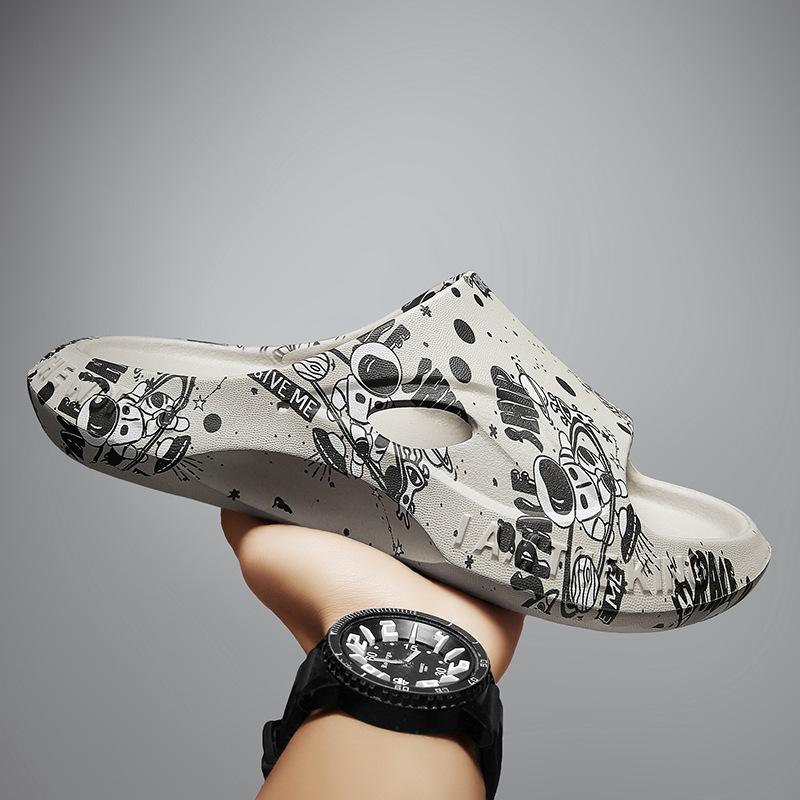 

Спортивная обувь для отдыха на открытом воздухе, модная пляжная обувь для мужчин, летние нескользящие тапочки из ЭВА для дома, мягкие эластичные удобные туфли для пар 45 серый