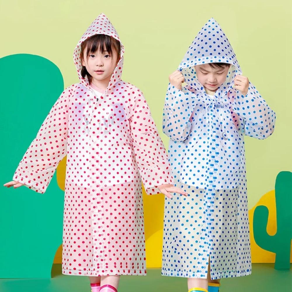 

Утолщенный детский дождевик EVA цельный дождевик новый дождевик для улицы синий