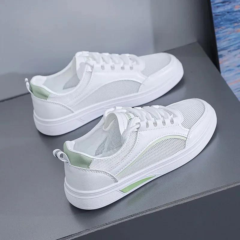 2025 Summer Mesh Women's Casual Shoes New Anti Slip Wear-resistant Lightweight Single Shoe Soft Sole Versatile White Women Shoes