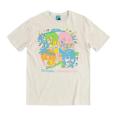 The Beatles Unisex Adult Yellow Submarine Psychedelic T-Shirt