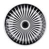 4 Pcs 17in Hubcaps Stylish Look Wear Proof ABS Universal Fit Snap On R17 Wheel Rim Cover for Most
