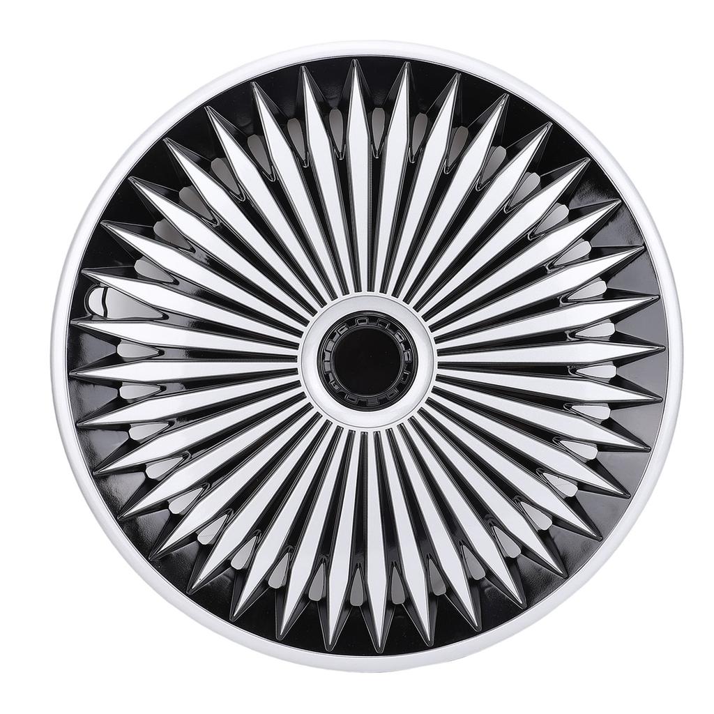 4 Pcs 17in Hubcaps Stylish Look Wear Proof ABS Universal Fit Snap On R17 Wheel Rim Cover for Most
