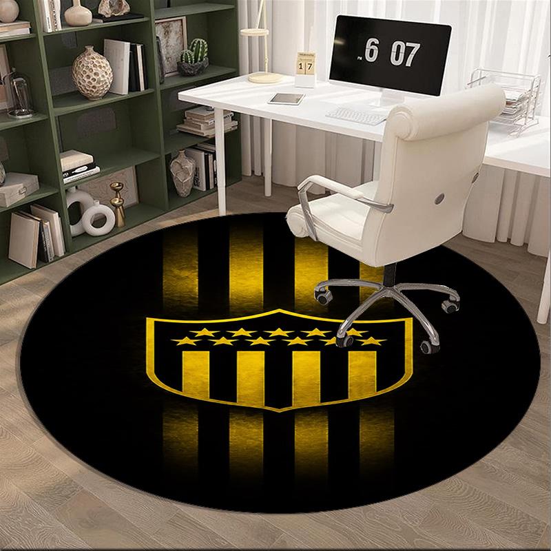 Peñarol Football Club Round Rug for Livingroom,Bedroom, Palyroom, Chair Rug, Area rug, Circle Carpet, Large Size Fan Christmas gift
