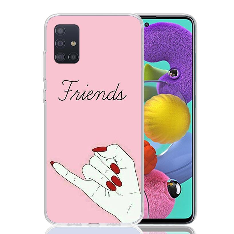 Girls Bff Best Friends Forever Phone Case for Samsung Galaxy A52 A51 A50S A12 A22 A32 A72 A10S A30S A31 A71 Note 20 Ultra 10 Plu