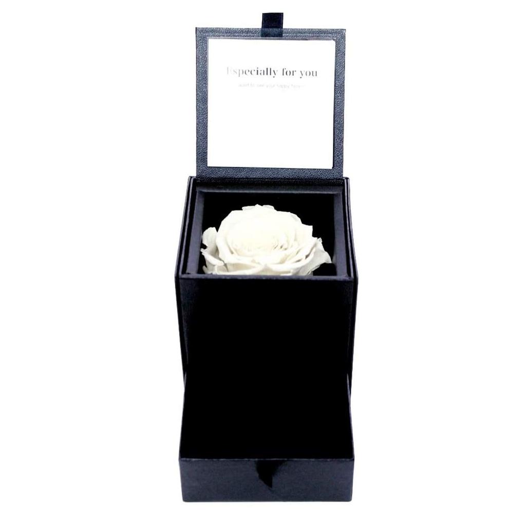 [Sears] Sears Jewelry Case with Preserved Roses (Diamond Rose, Platinum White) 1218-01