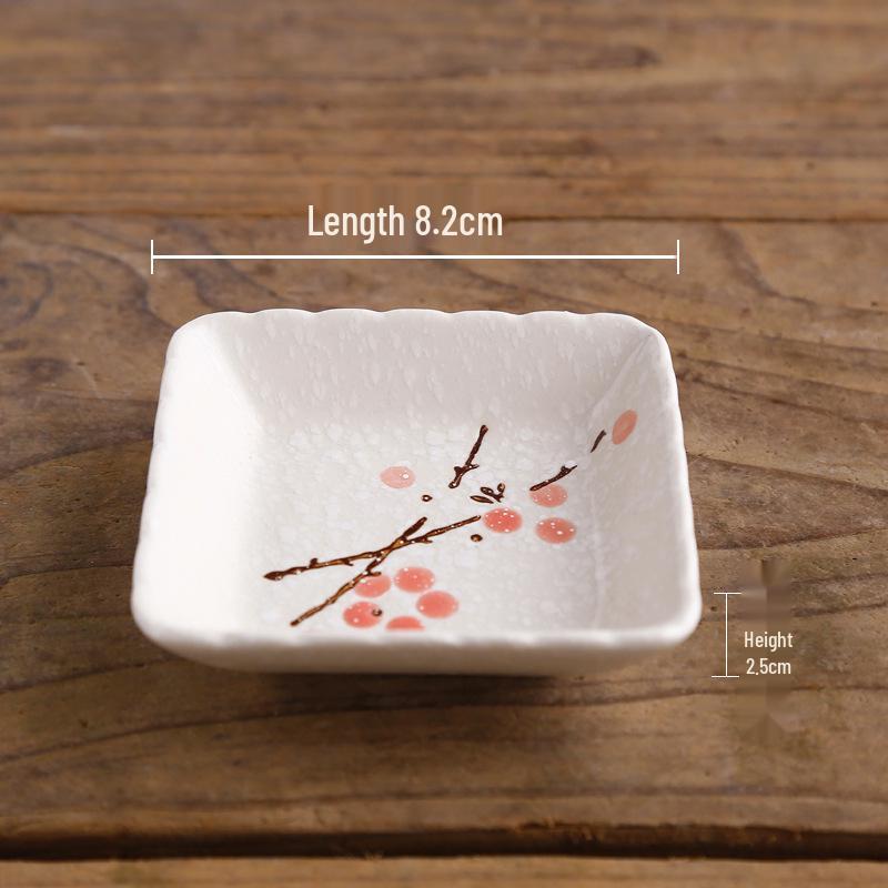 Japanese Style Dipping Sauce & Snack Dish Plate for Home, Restaurant, or Hotel Use