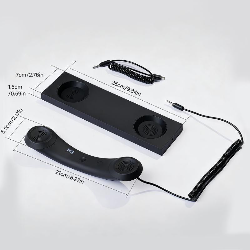 Ergonomic Grip Multiple Device Type C Handset High Sensitivity Plug and Play for Clear Office Calls