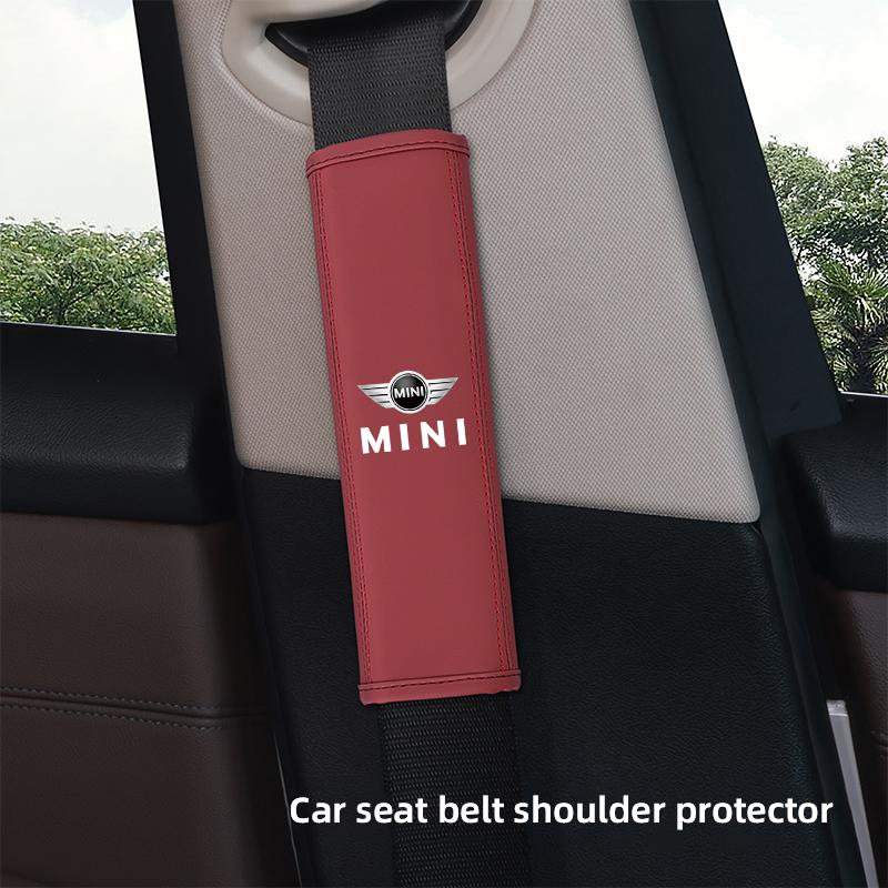 

Car Seat Belt Cover Shoulder Protector Cushion Pad Accessories For Mini Cooper Works One JCW R56 R53 F54 F55 Paceman Clubman