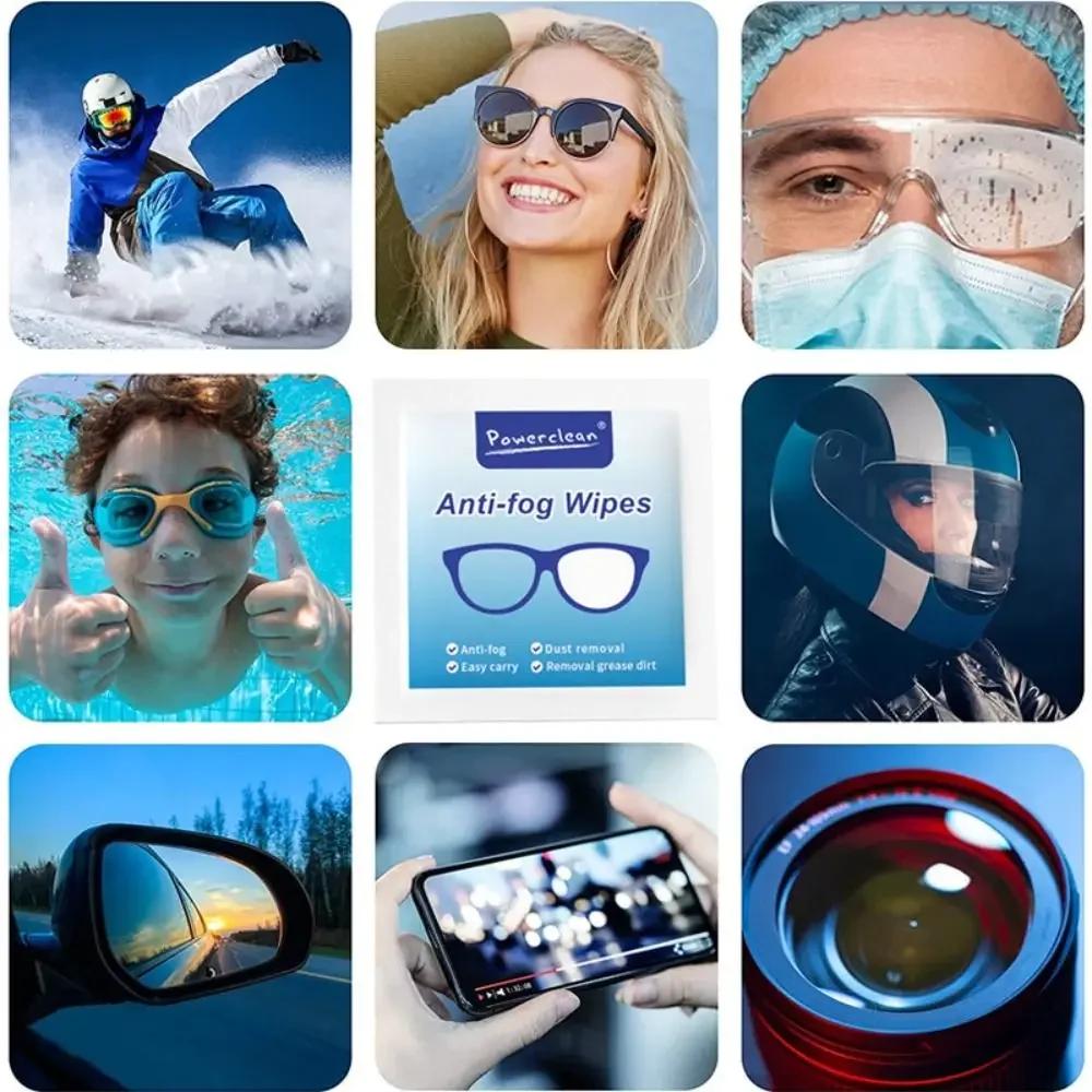 Disposable Lens Cleaning Wipes 100pcs Anti Fog Glasses Wipes Spectacle Clean Tissues Anti Static Phone Computer Screen Wipes