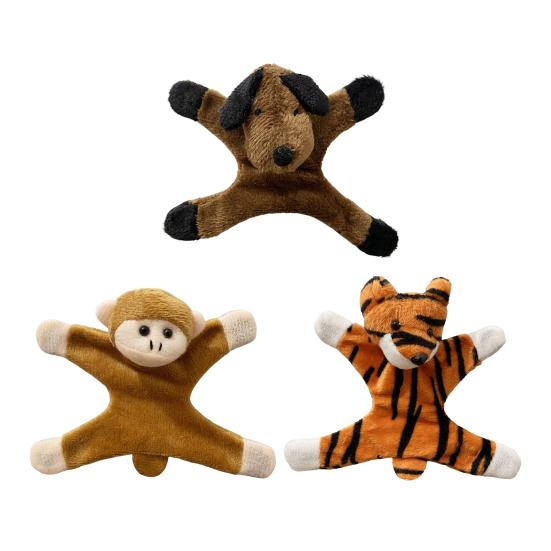 3Pcs Plush Animal Refrigerator Magnet Home Office Kitchen Locker Refrigerator Stuffed Cartoon