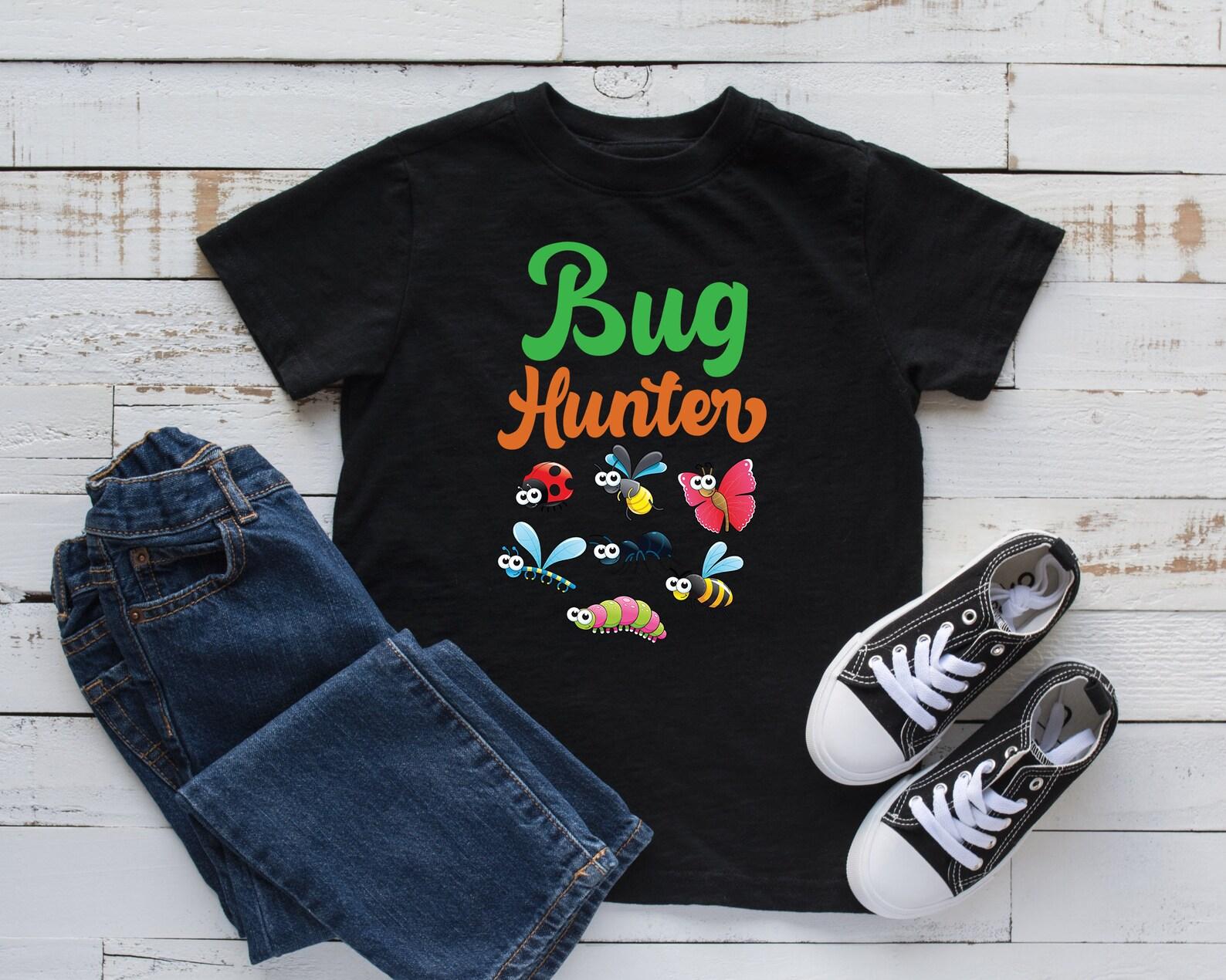 Bug Hunter T-Shirt, Cute Bug Kids Tee, Insects, Tank Top, Kids T-shirt, T-shirt, T-shirt,T-shirt, Kids Tee Apparel Gift M