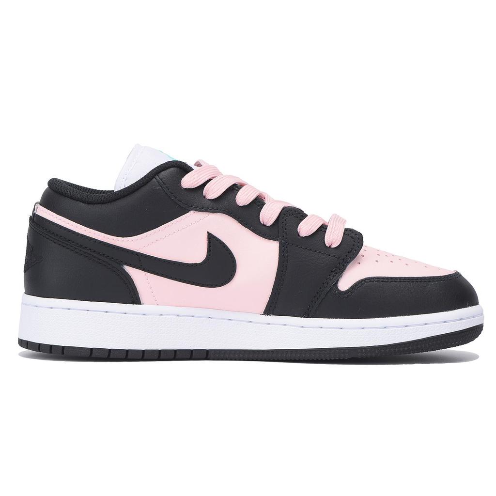 Jordan Air Jordan 1 Dopamine Dressing Cushioning, Wear Resistant Low top Vintage Basketball Shoes Women's Black Pink 553560-131(Team32-SBOX)
