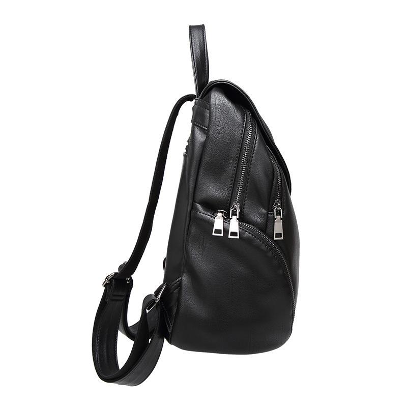 New Summer Backpack for Women Korean Style Casual Soft Leather Travel Backpack Korean Style College Style School Bag