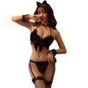 Flirty Lingerie: Catwoman Seductive Bell Robe - Sexy Small Bust Sleepwear Passion Uniform
