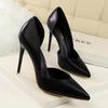 Bigtree Moda Semplice Club Notturno Spettacolo Scarpe Sottili da Donna Tacco Sottile Tacco Super Alto Bocca Bassa Appuntite Vuote Scarpe Singole