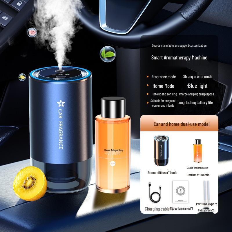 Dual-Use Smart Car & Home Aromatherapy Diffuser with Atmosphere Light & Deodorizer