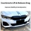 MP-Stil Frontstoßstangenlippe Splitter Spoiler für BMW 3er G20 320i 330i Sport 2019-2022 Auto Außenzubehör zur Nachrüstung