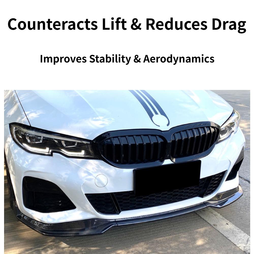MP-Stil Frontstoßstangenlippe Splitter Spoiler für BMW 3er G20 320i 330i Sport 2019-2022 Auto Außenzubehör zur Nachrüstung