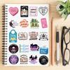 50/100PCS Book Reading Series Sticker Personalized Cartoon Diary Phone Skateboard Paintings Decoration Phone Festival Stickers