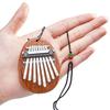 Mini Kalimba din lemn cu 8 chei, de înaltă calitate, rafinat cu degetul mare, pian Marimba, accesoriu muzical bun, cadou pandantiv