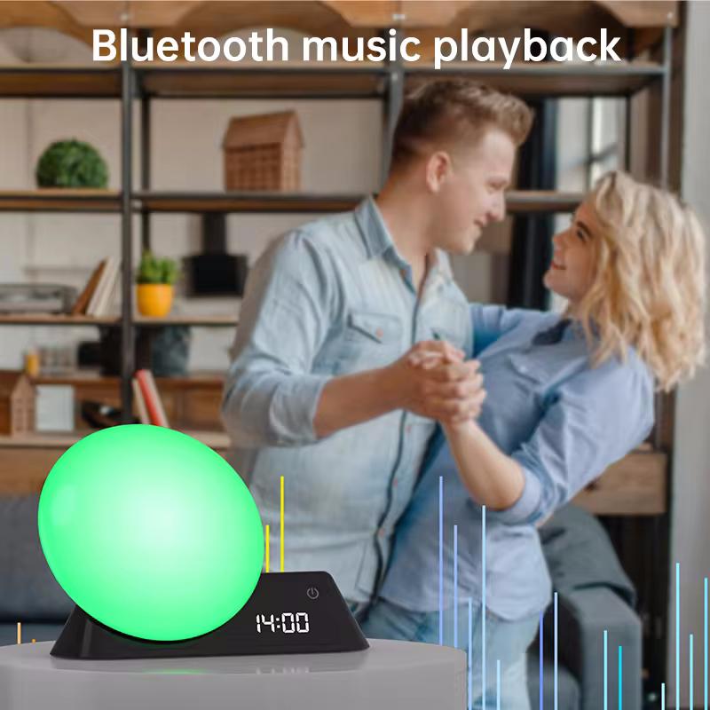 Special Price Smart White Noise Led Night Light Desk Alarm Clock Wake up Lamp for Home Room Decoration