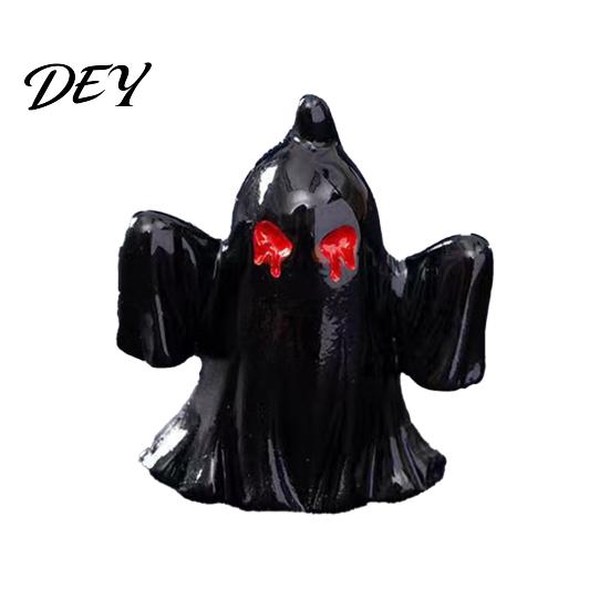 Resin Horror Figurines Halloween Miniature Ornaments, Micro Landscape Desktop Decor, Dark Scene Set Accessories for Fish Tank Aquarium Moss