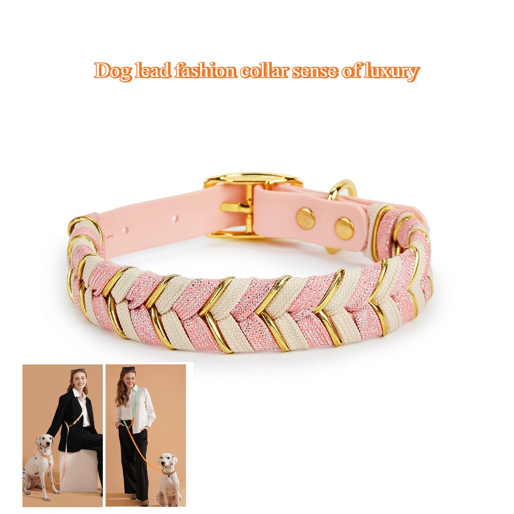 Pet Supplies Handmade Dog Collar Fashion Colorful Design Cat Neck Ring For Outdoor Walking Dog Collar High-End Adjustable Collar