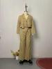 2023 Autumn Solid Color Lapel Blazer and Trousers Set