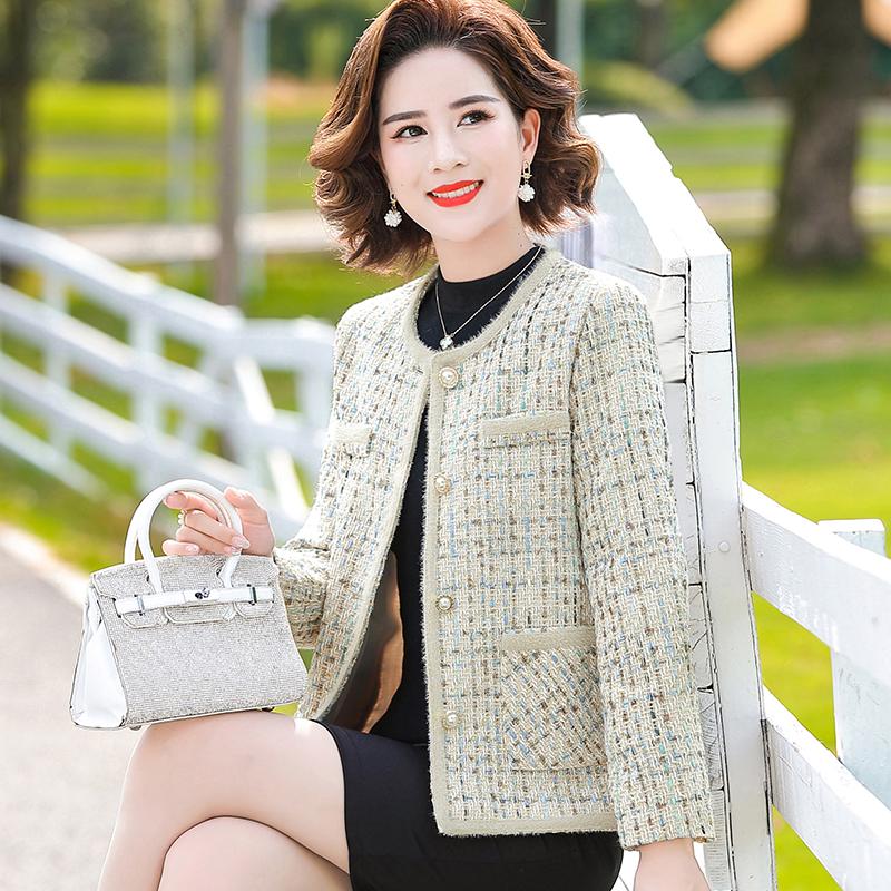 Hengyuanxiang Herbst 2025 Stilvolle Jacke für Frauen mittleren und höheren Alters